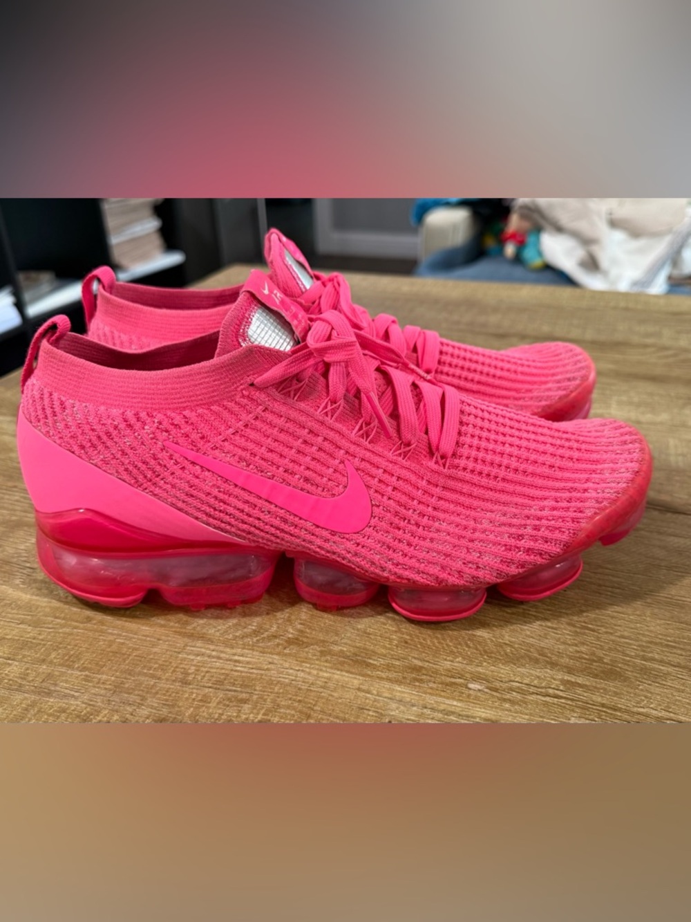 Nike Air VaporMax Flyknit 3 in Triple Pink size 12